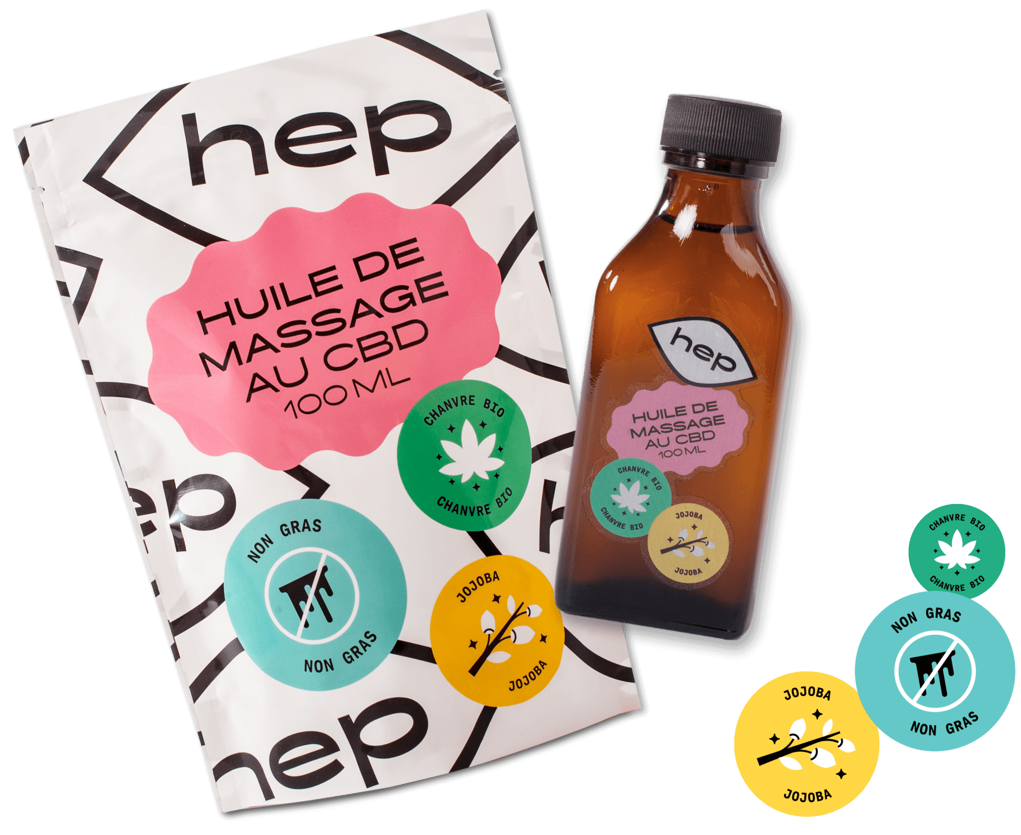 fiche huile massage 100 ml hep