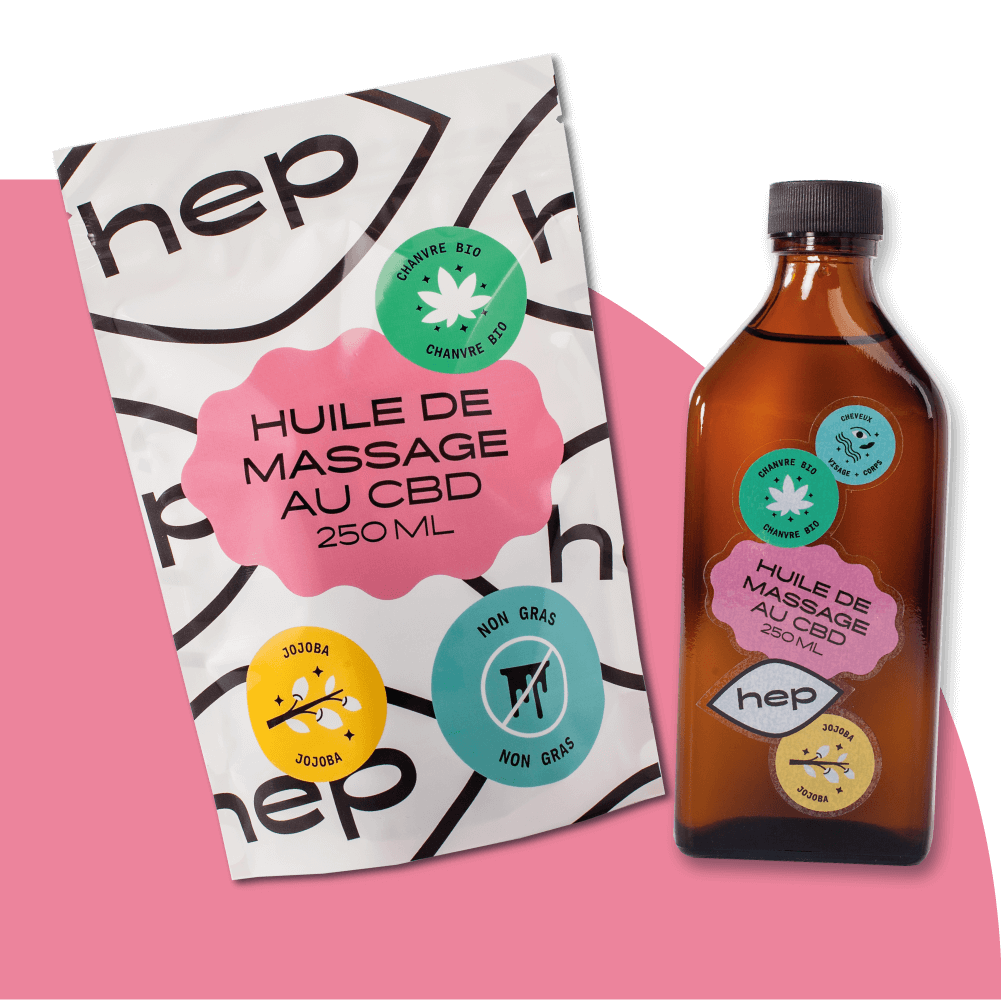 hep miniature huile massage 250 ml